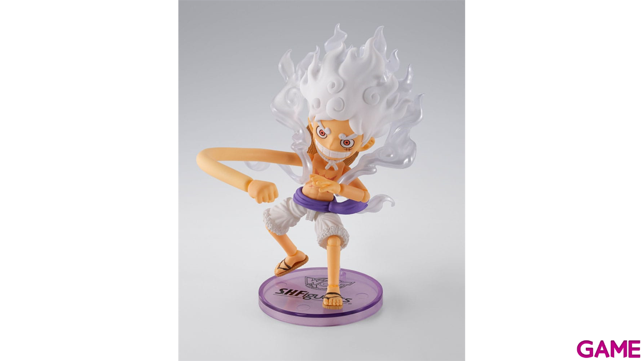 Figura One Piece World Collactable Figures S.H. Figuarts Action Figure Monkey D. Luffy Gear 5 de 8 cm-2