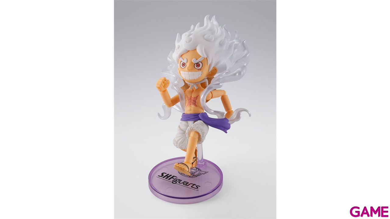 Figura One Piece World Collactable Figures S.H. Figuarts Action Figure Monkey D. Luffy Gear 5 de 8 cm-3