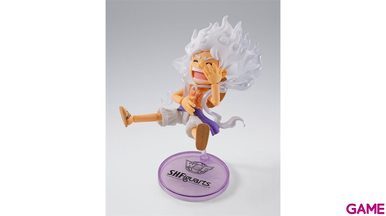 Figura One Piece World Collactable Figures S.H. Figuarts Action Figure Monkey D. Luffy Gear 5 de 8 cm-4