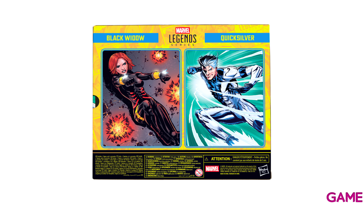 Pack de 2 figuras Marvel Avengers Black Widow & Quicksilver Marvel Legend Series de 15 cm-9