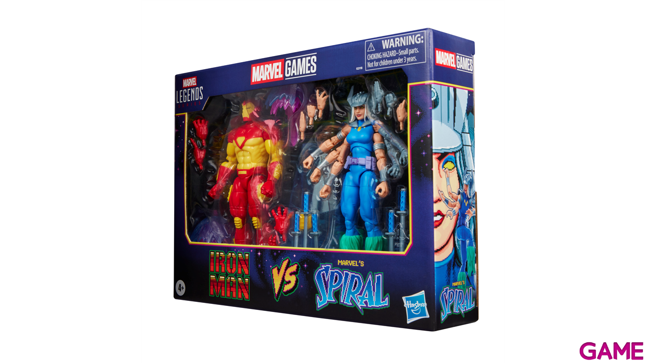 Pack 2 figuras Marvel Games Iron Man vs Spiral Marvel Legends Series de 15 cm-9
