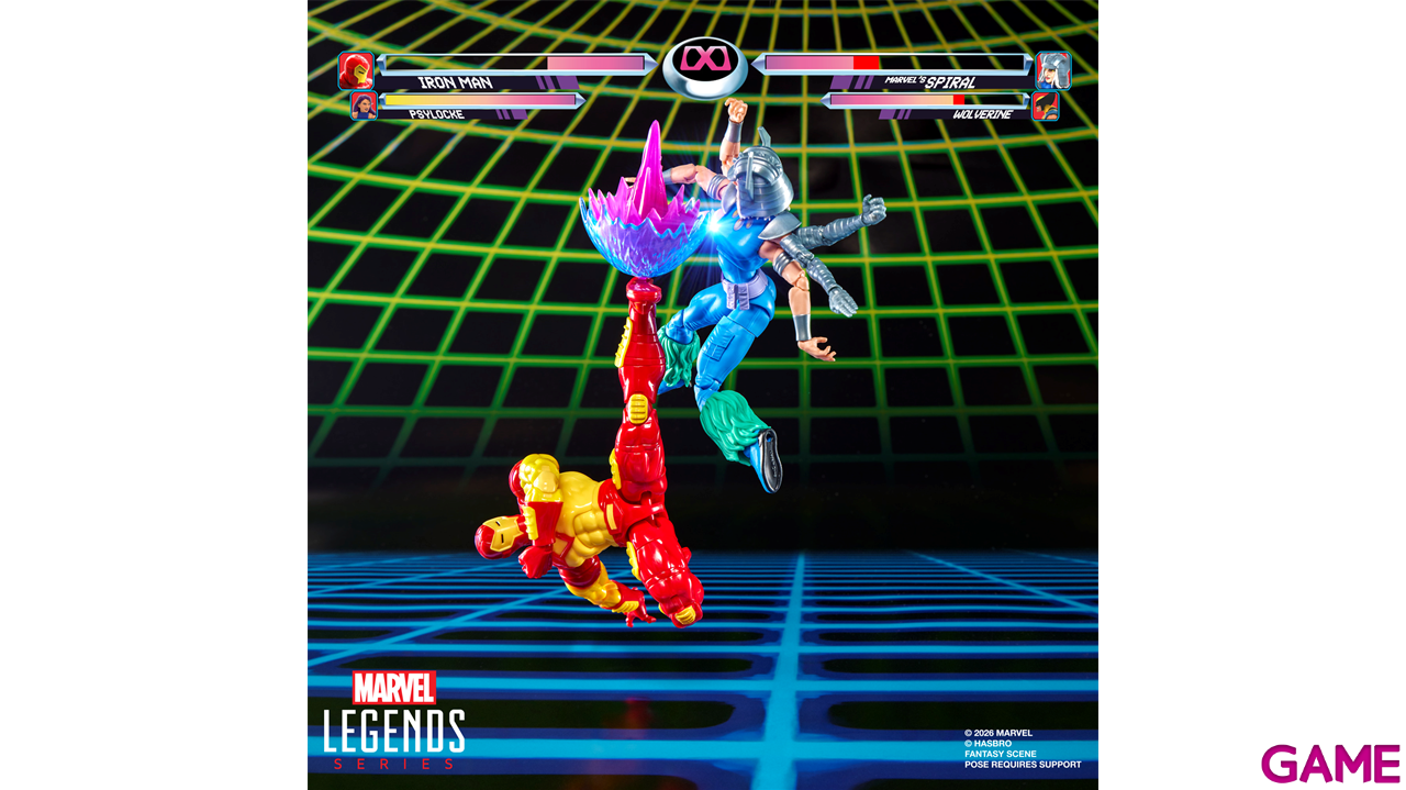 Pack 2 figuras Marvel Games Iron Man vs Spiral Marvel Legends Series de 15 cm-1