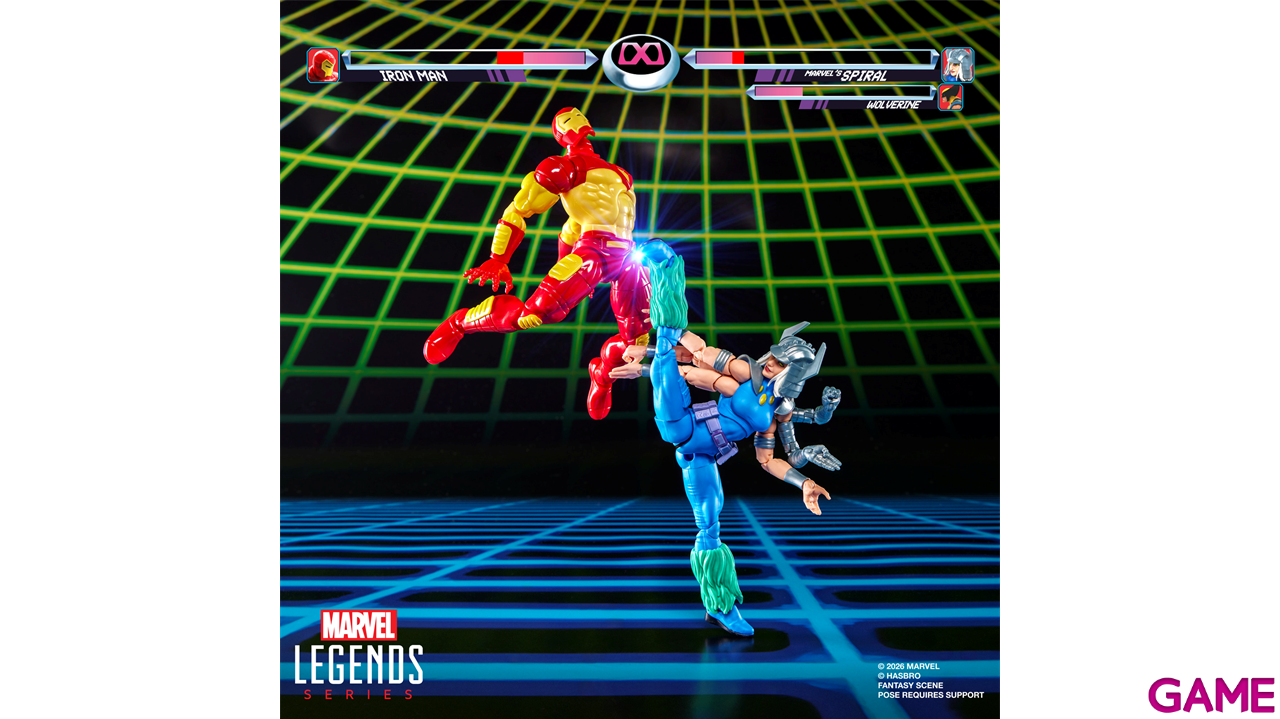 Pack 2 figuras Marvel Games Iron Man vs Spiral Marvel Legends Series de 15 cm-2
