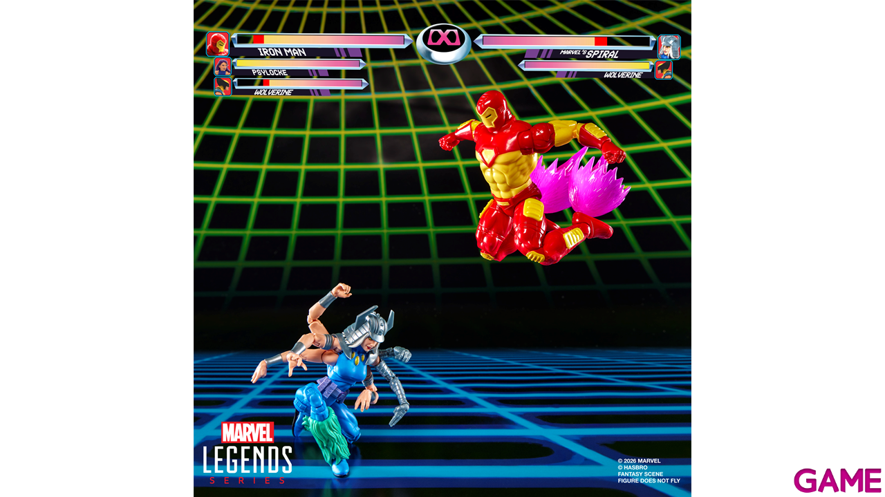 Pack 2 figuras Marvel Games Iron Man vs Spiral Marvel Legends Series de 15 cm-3