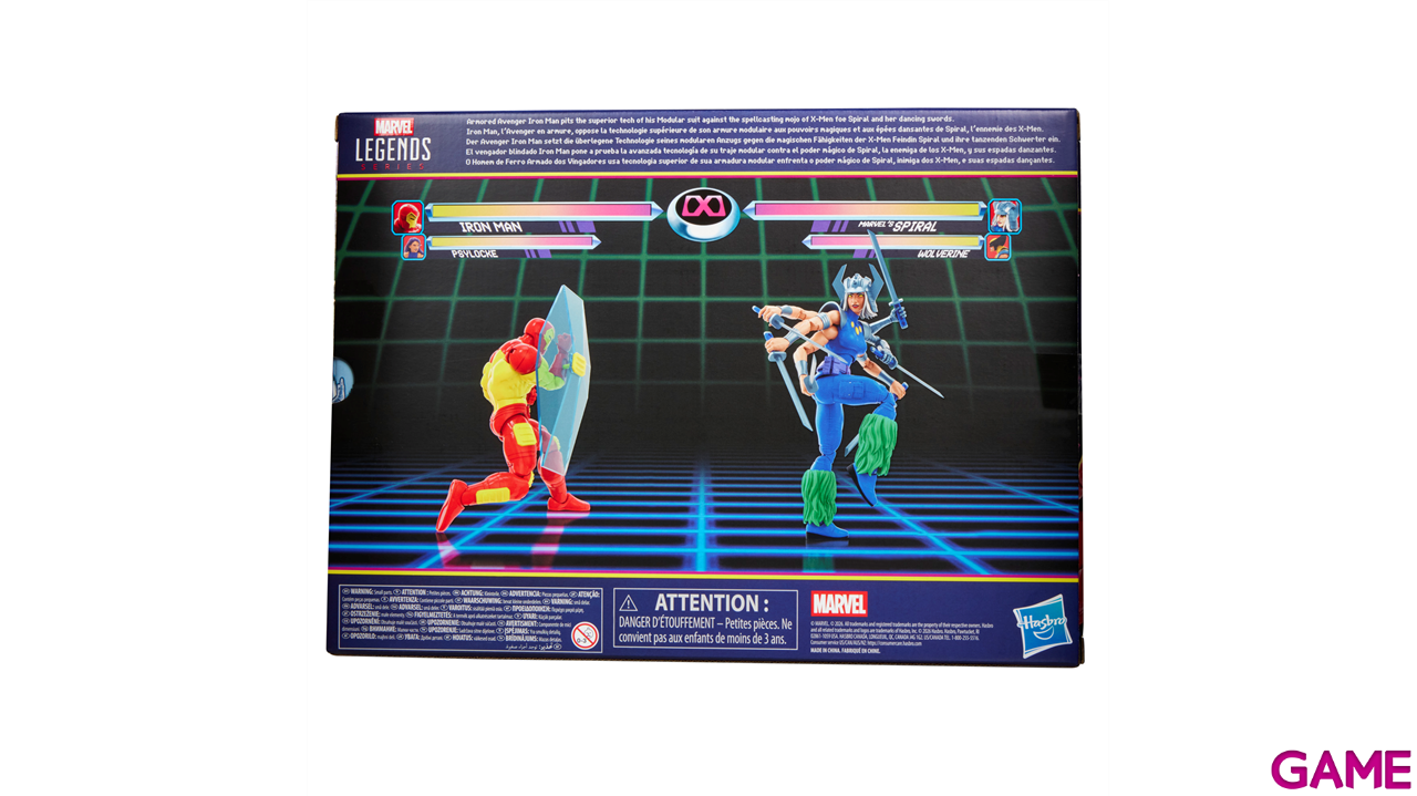 Pack 2 figuras Marvel Games Iron Man vs Spiral Marvel Legends Series de 15 cm-6