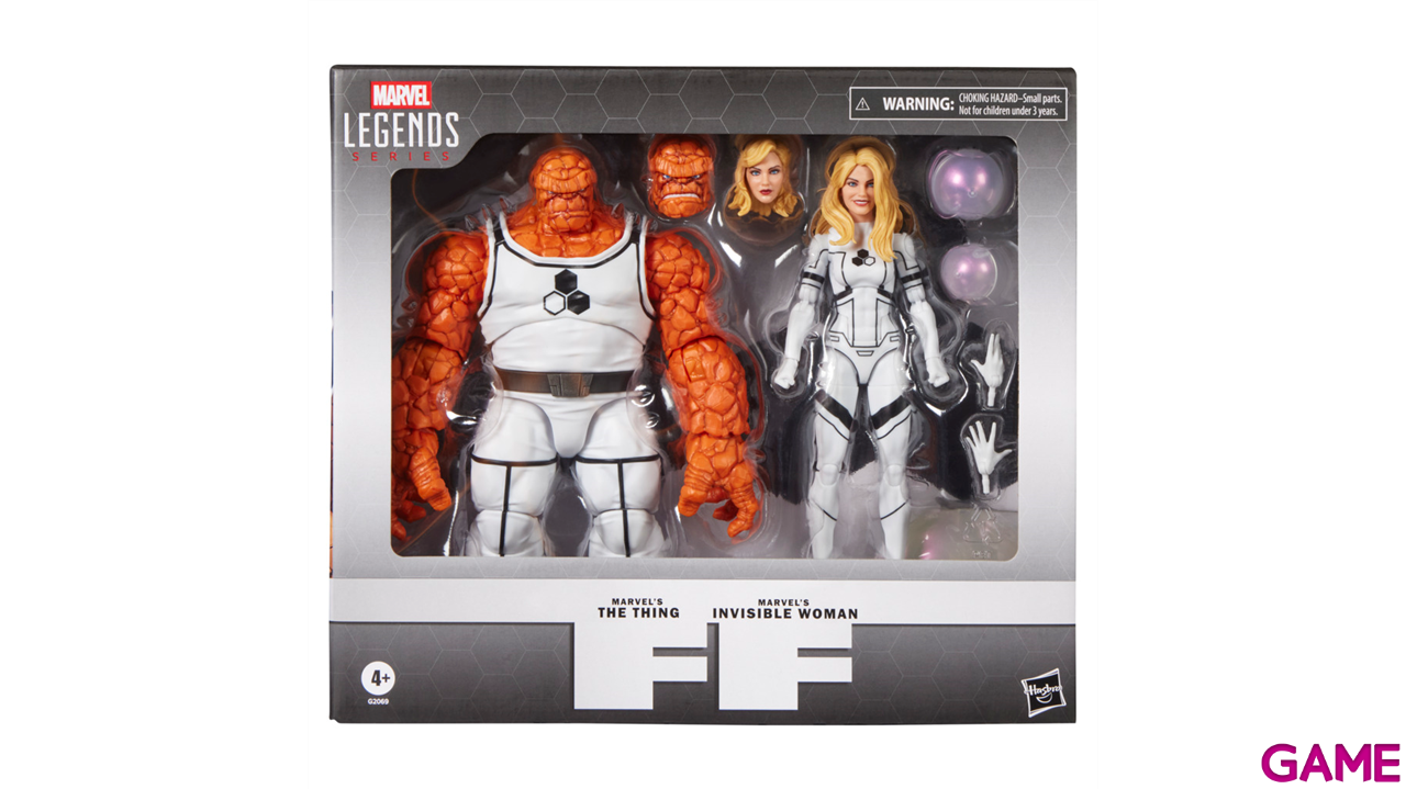 Pack de 2 figuras Marvel Future Foundation The Thing & Invisible Woman Marvel Legends Series de 15 cm-7