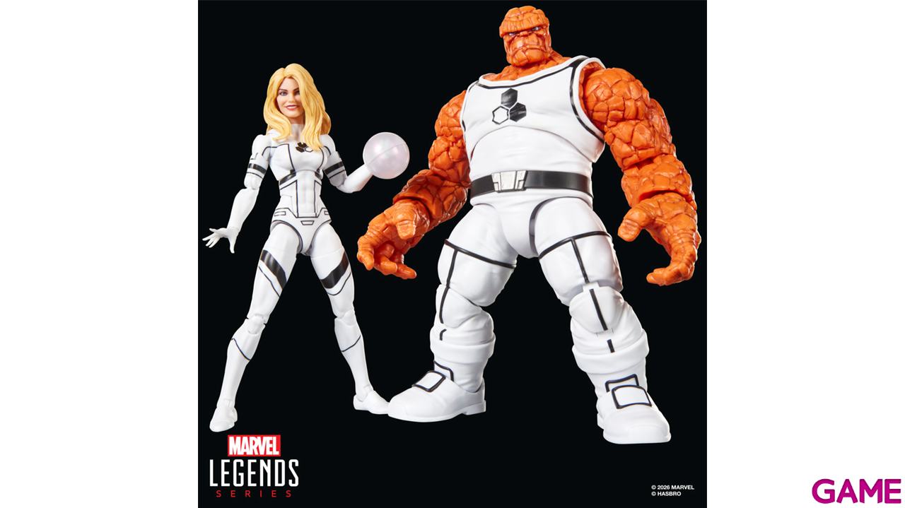 Pack de 2 figuras Marvel Future Foundation The Thing & Invisible Woman Marvel Legends Series de 15 cm-8