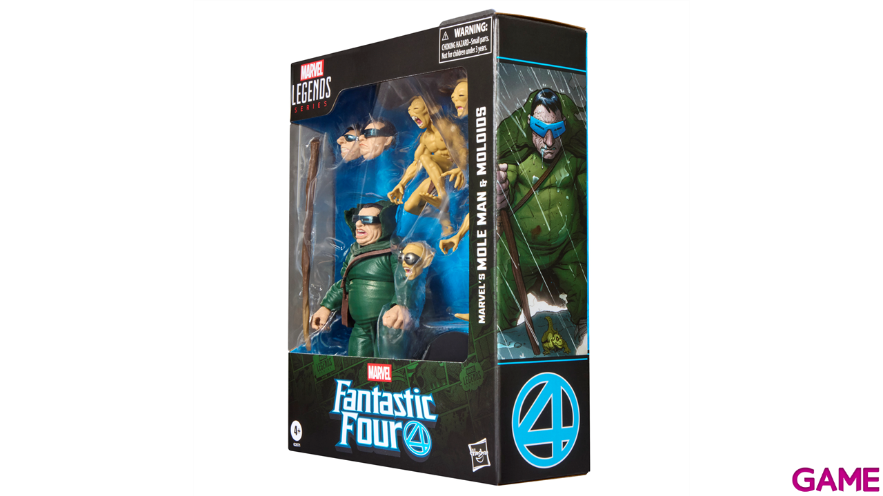 Pack de 3 figuras Mole Man & Moloids Marvel Legends Series Fantastic Four de 15 cm-10