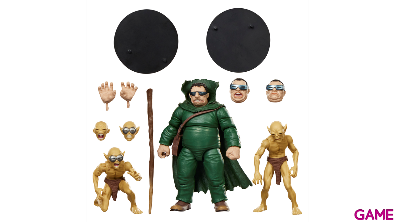 Pack de 3 figuras Mole Man & Moloids Marvel Legends Series Fantastic Four de 15 cm-0