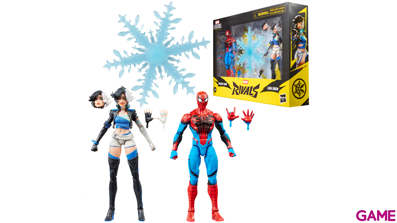 Pack de 2 figuras Marvel Rivals Spider Man & Luna Snow Marvel Legends Series de 15 cm-8