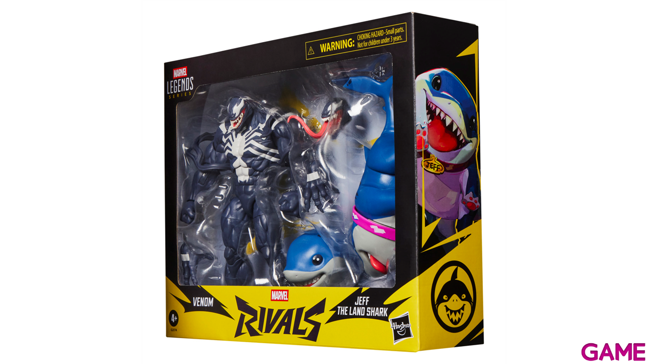 Pack de 2 figuras Marvel Rivals Venom & Jeff The Land Shark Marvel Legends Series de 15 cm-9