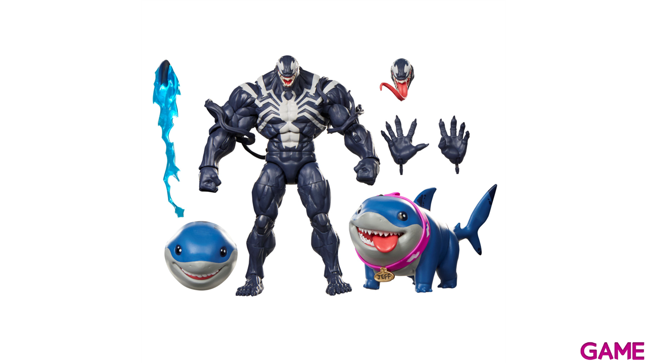 Pack de 2 figuras Marvel Rivals Venom & Jeff The Land Shark Marvel Legends Series de 15 cm-0