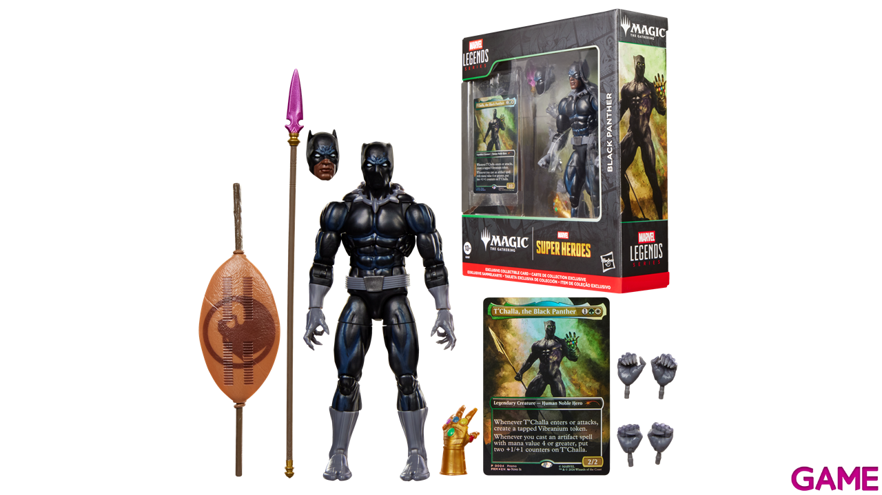 Figura Marvel Black Panther Marvel Legends Series & Magic: The Gathering de 15 cm-0