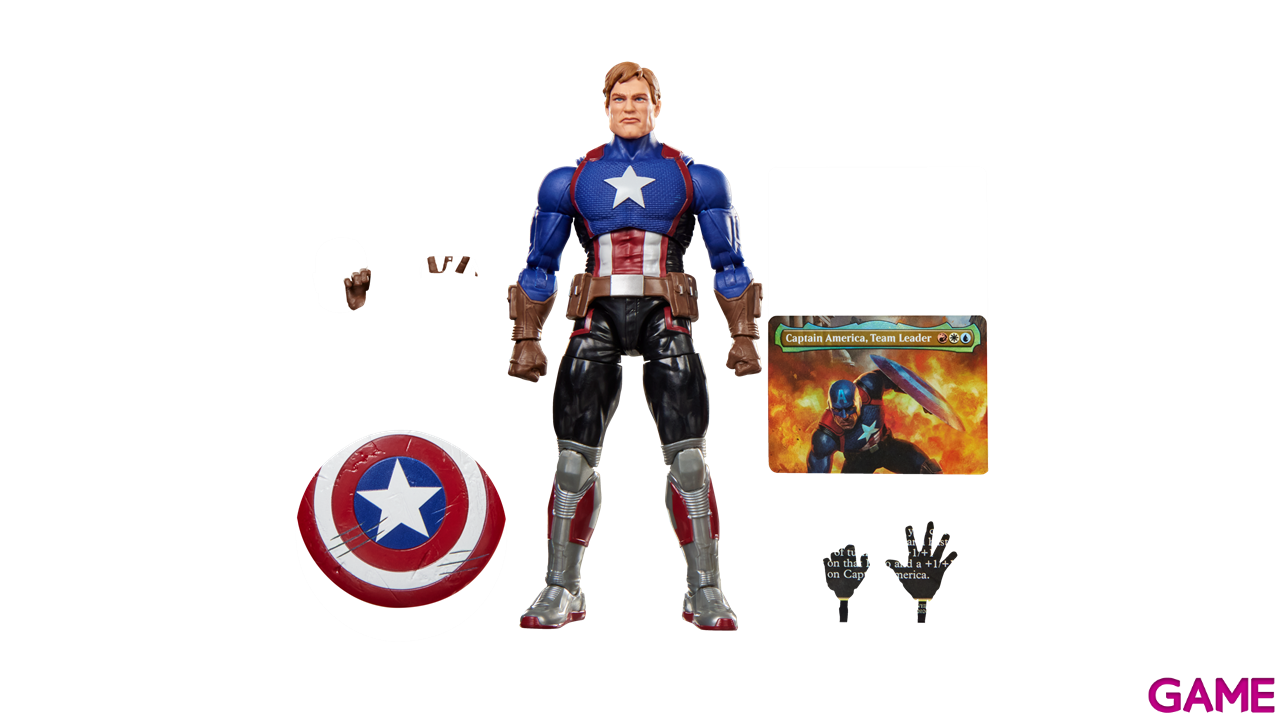 Figura Marvel Capitan America (Avengers Twilight) Marvel Legends Series & Magic: The Gathering de 15 cm-11
