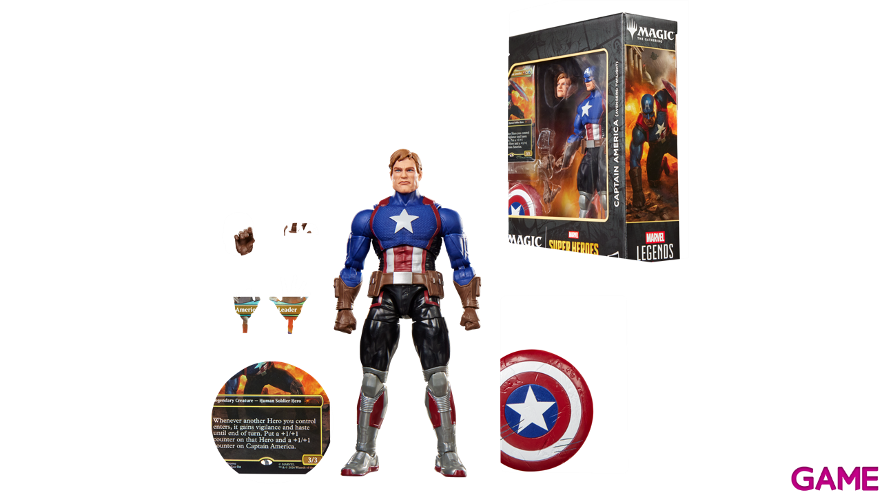 Figura Marvel Capitan America (Avengers Twilight) Marvel Legends Series & Magic: The Gathering de 15 cm-0