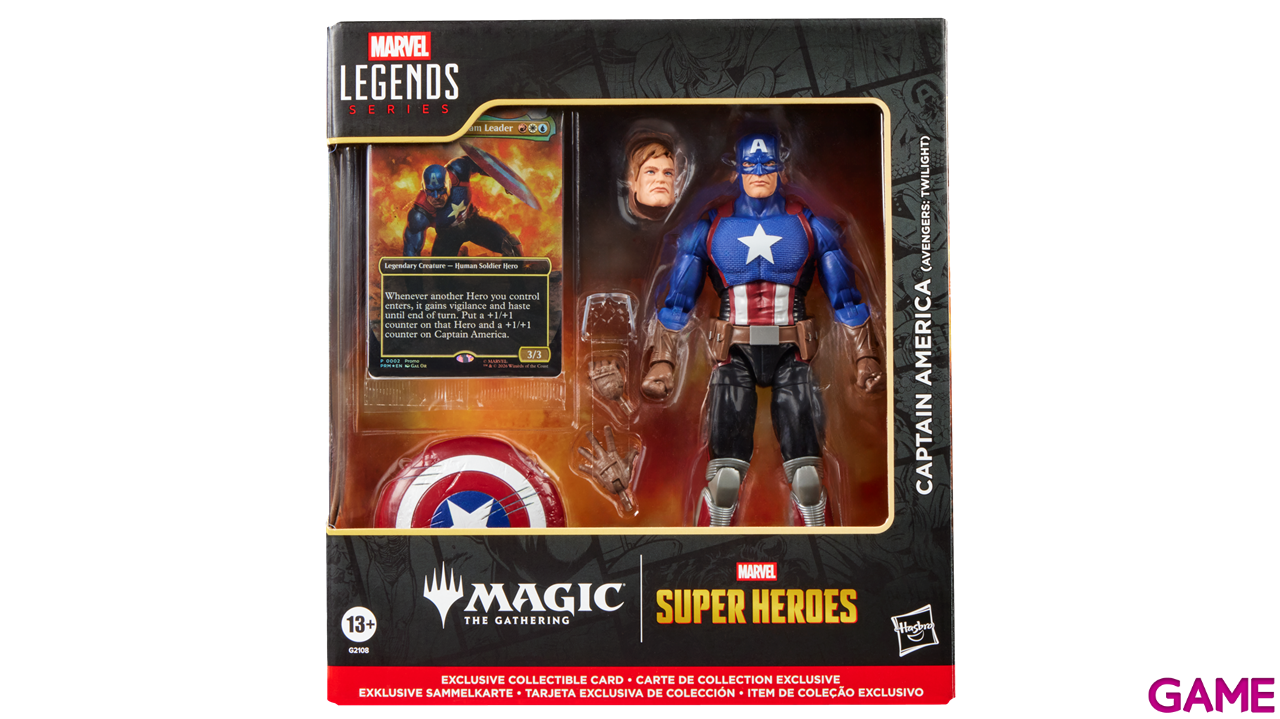 Figura Marvel Capitan America (Avengers Twilight) Marvel Legends Series & Magic: The Gathering de 15 cm-8