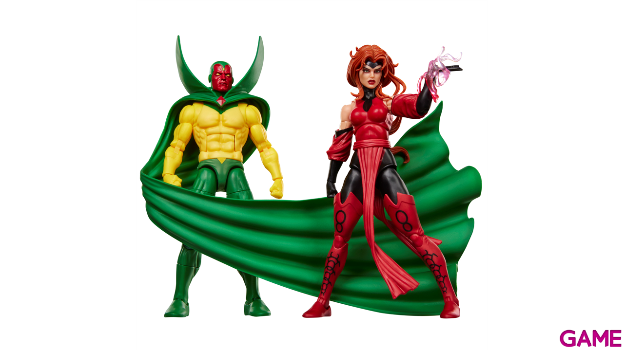 Pack de 2 figuras Marvel Avengers Vision & Scarlet Witch Marfel Legends Series de 15 cm-0
