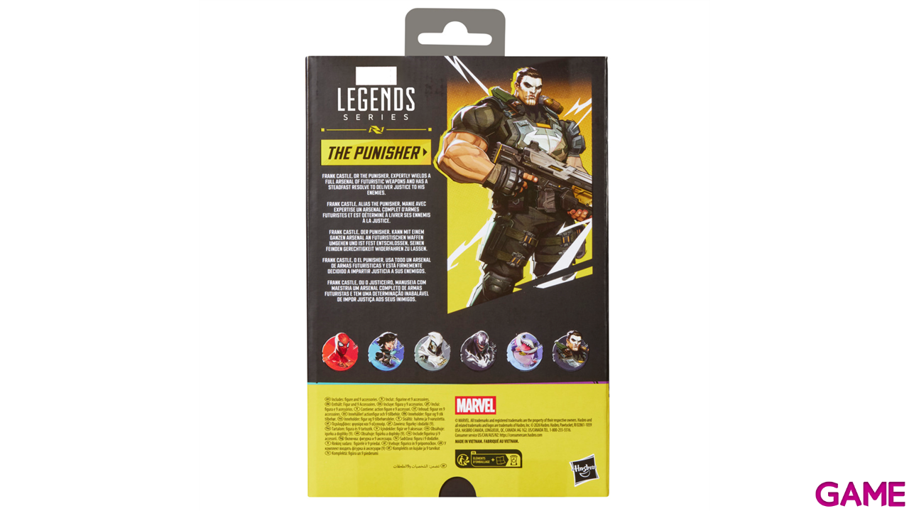 Figura Marvel Rivals The Punisher Marvel Legends Series de 15 cm-8