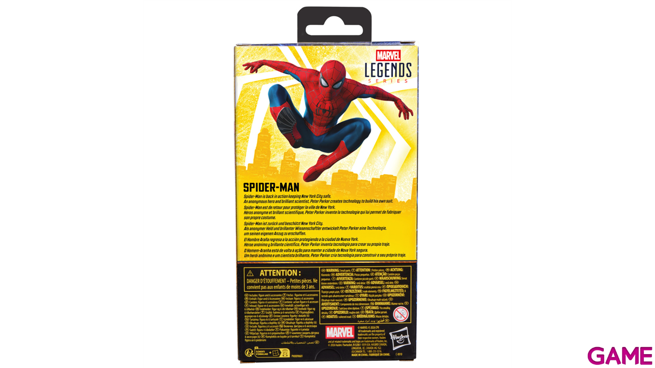 Figura Marvel Spider-Man: Brand New Day Spider-Man Marvel Legends Series de 15 cm-1