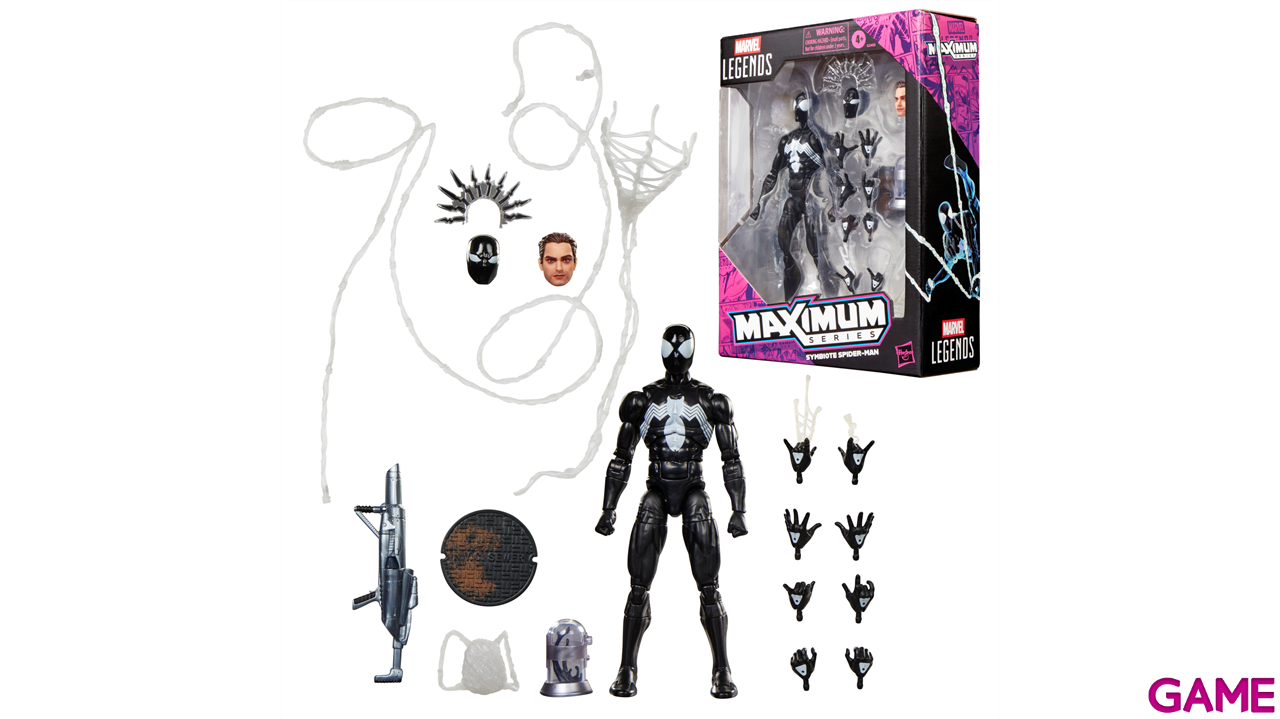 Figura Marvel Symbiote Spider-Man Maximum Series de 15 cm-10