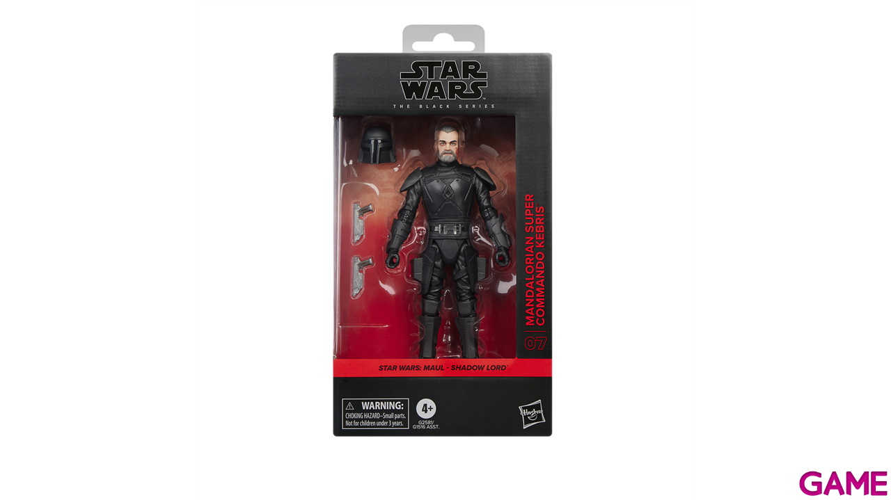Figura Star Wars Mandalorian Super Commando Kebris Black Series Maul - Shadow Lord de 15 vm-9