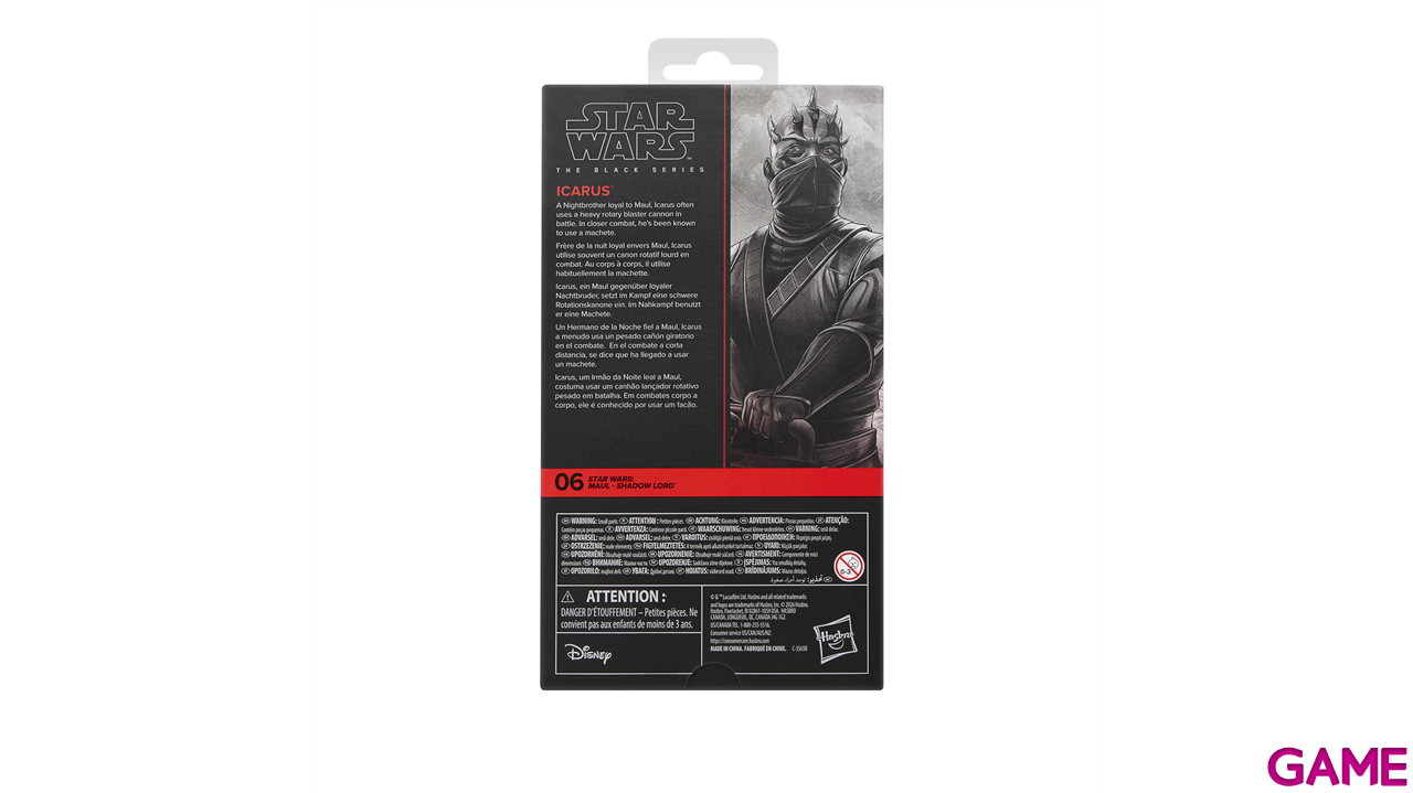 Figura Star Wars Icarus The Black Series Maul - Shadow Lord de 15 cm-1