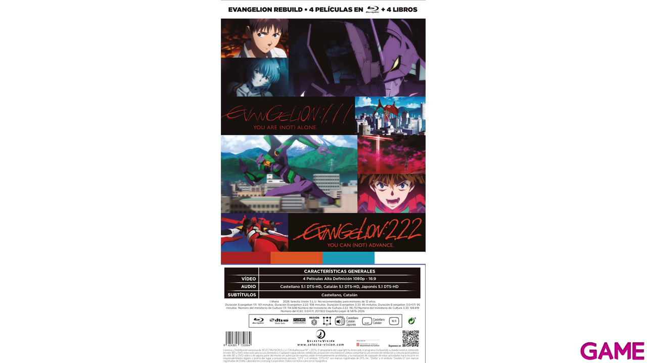 Evangelion Rebuild - Colección Completa de Películas-0