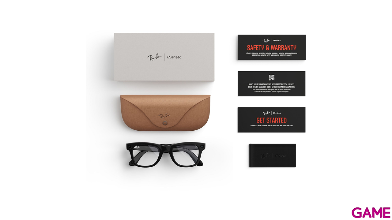 Gafas Ray-Ban Meta Wayfare RW4006 601/SB50 Negra BrilloTransparente-2