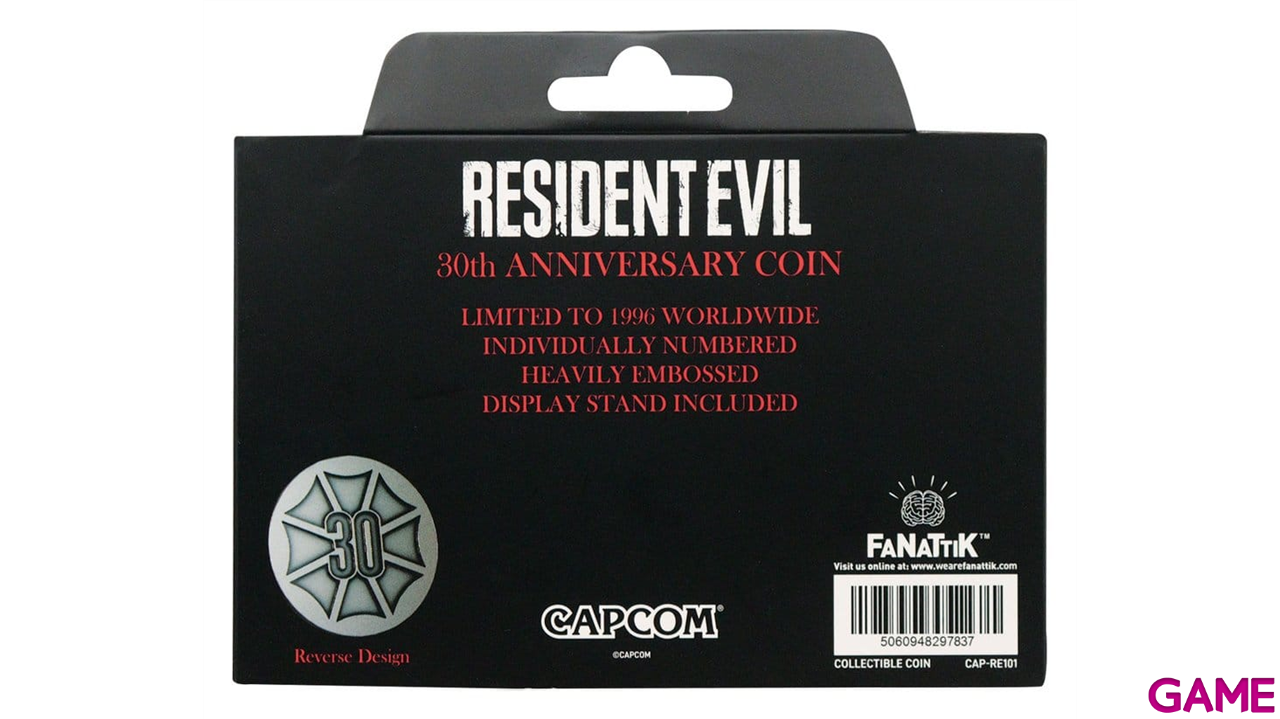 Replica Moneda Resident Evil Collectable 30 Aniversario-1
