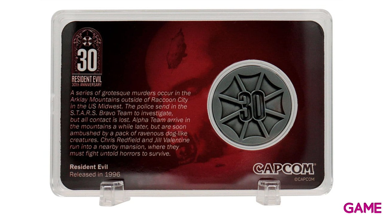 Replica Moneda Resident Evil Collectable 30 Aniversario-6