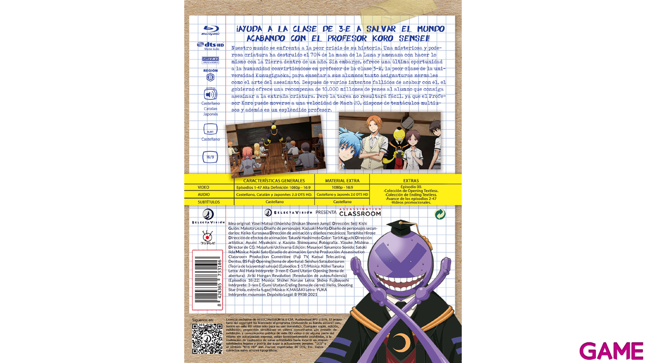 Assassination Classroom Temporadas 1 y 2-0