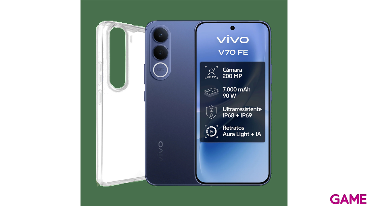 Vivo Bundle V70 FE 8/512 + Buds Air 3 + 90W Charger  Ocean Blue-3