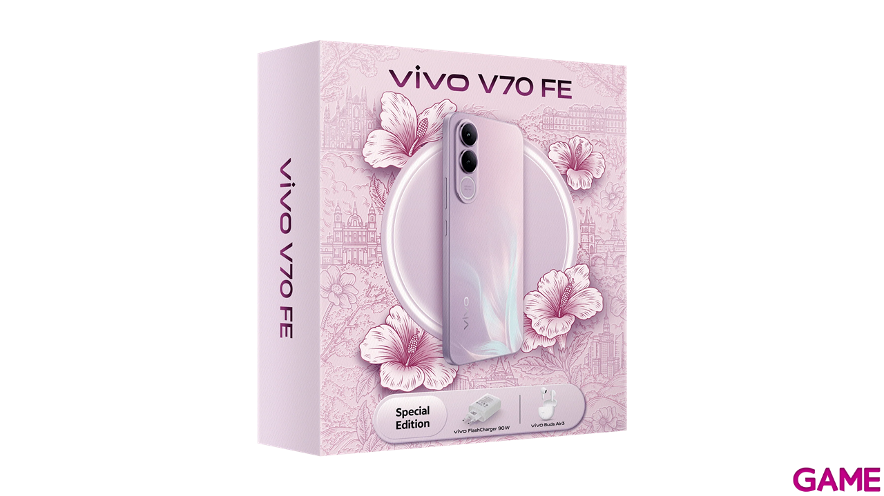 Vivo Bundle V70 FE 8/256  + Buds Air 3 + 90W Charge Muse Purple-1