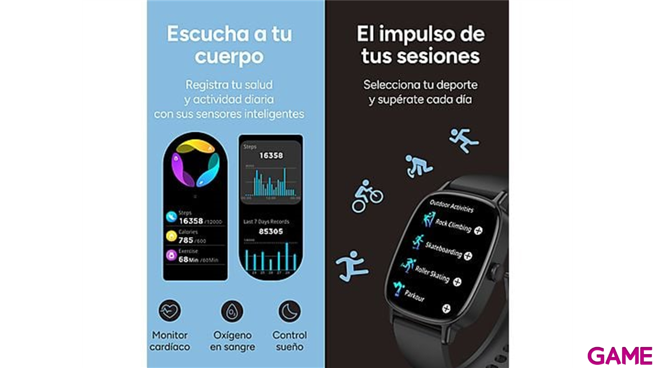 Smartwatch Ksix Pulse 1,83´´ Beige-11
