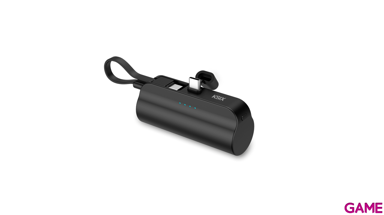 Powerbank plug and go Ksix, 5000 mAh Negro-4