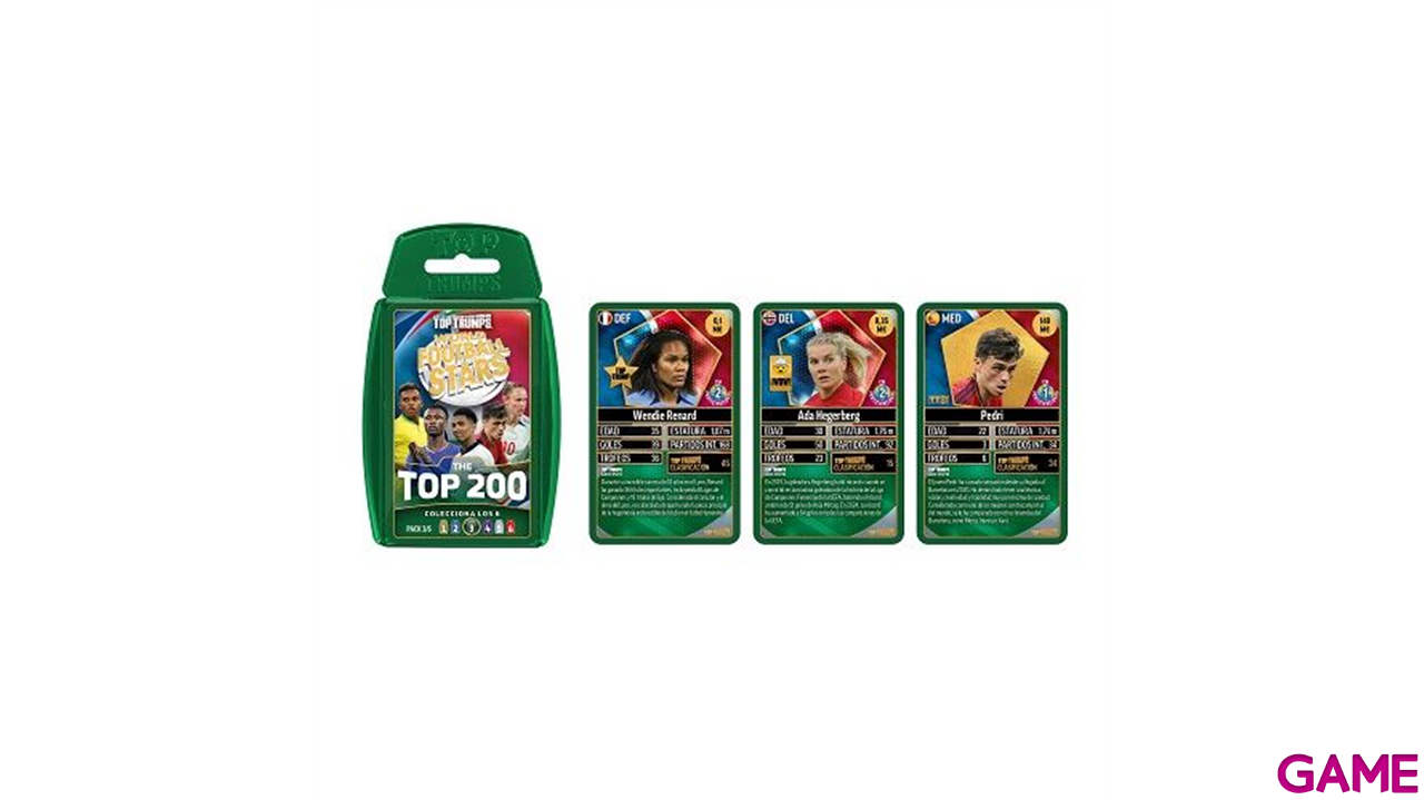 Caja de cartas TCG Futbol Mundial Top 200 - Pack 2 (34 cartas)-0