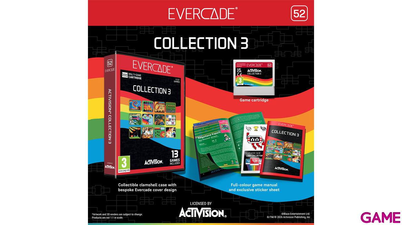 Cartucho Evercade Activision Collection 3-5