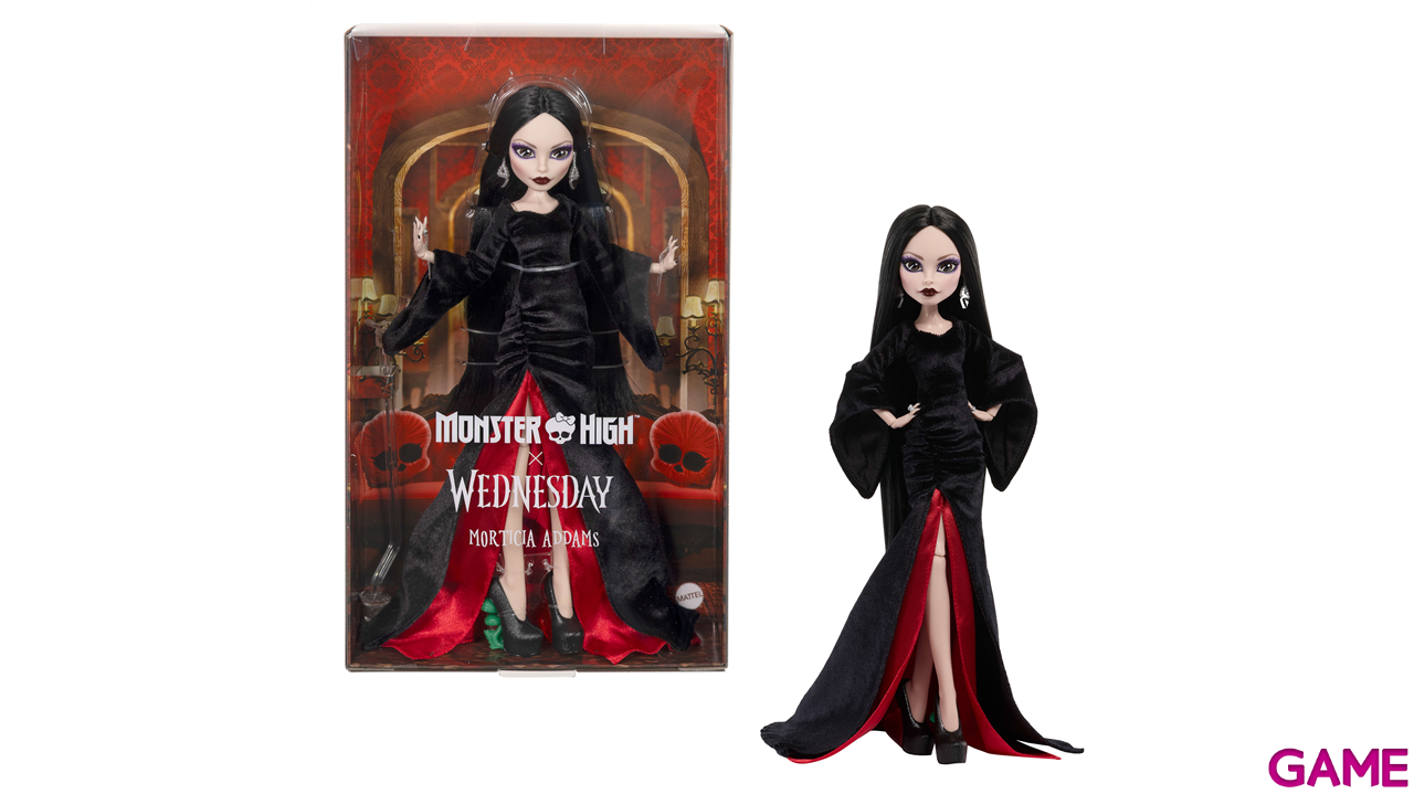 Muñeca de colección Monster High Wednesday Morticia-4