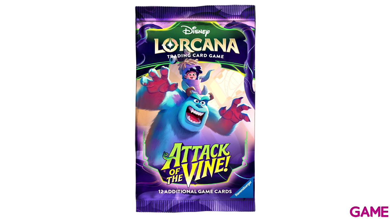 Sobre de cartas Disney Lorcana Attack of the Vine! Booster Pack (inglés)-0