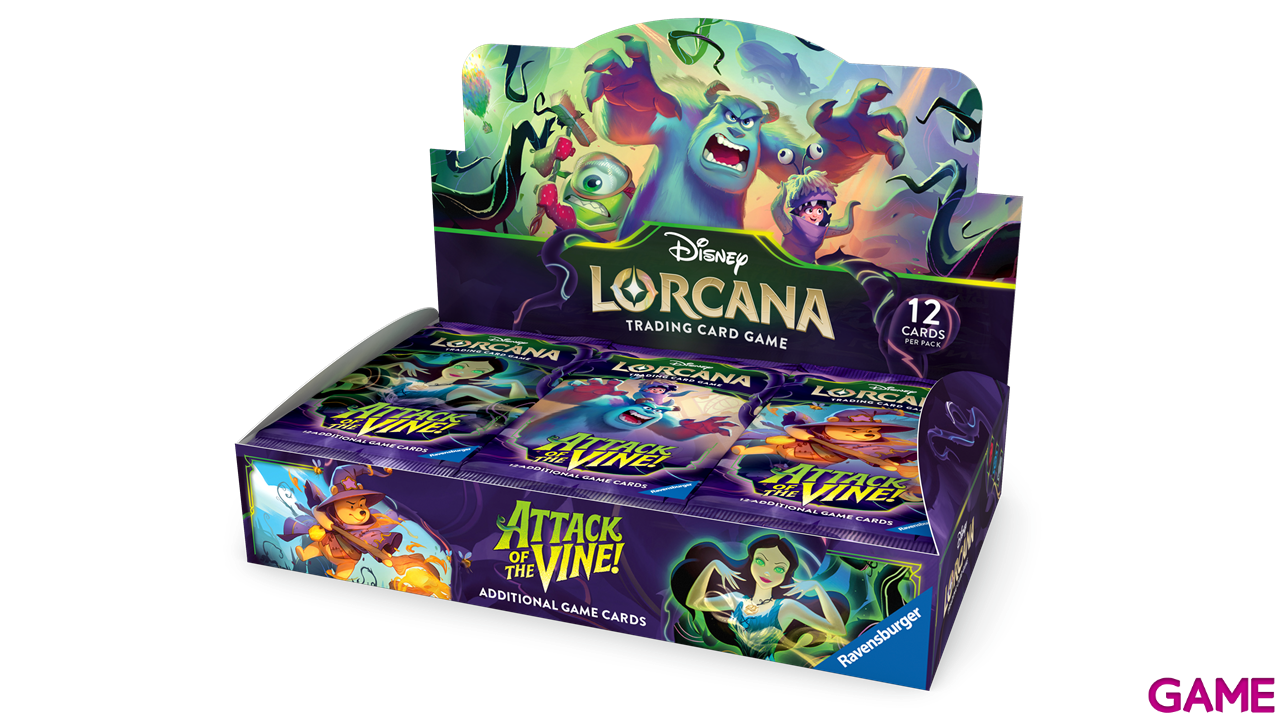 Sobre de cartas Disney Lorcana Attack of the Vine! Booster Pack (inglés)-1