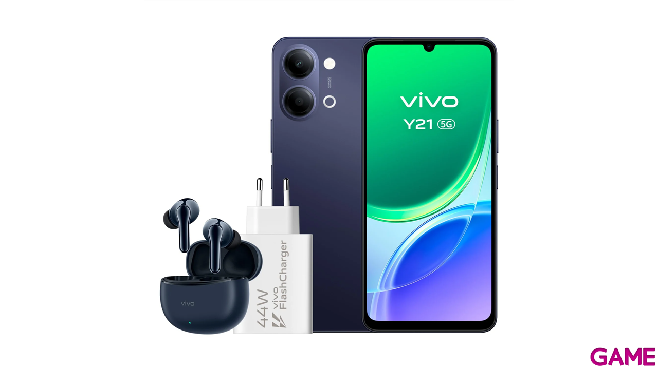 VIVO Y21 Bundle 4/256Gb + Auriculares + Cargador 44w Negro-6