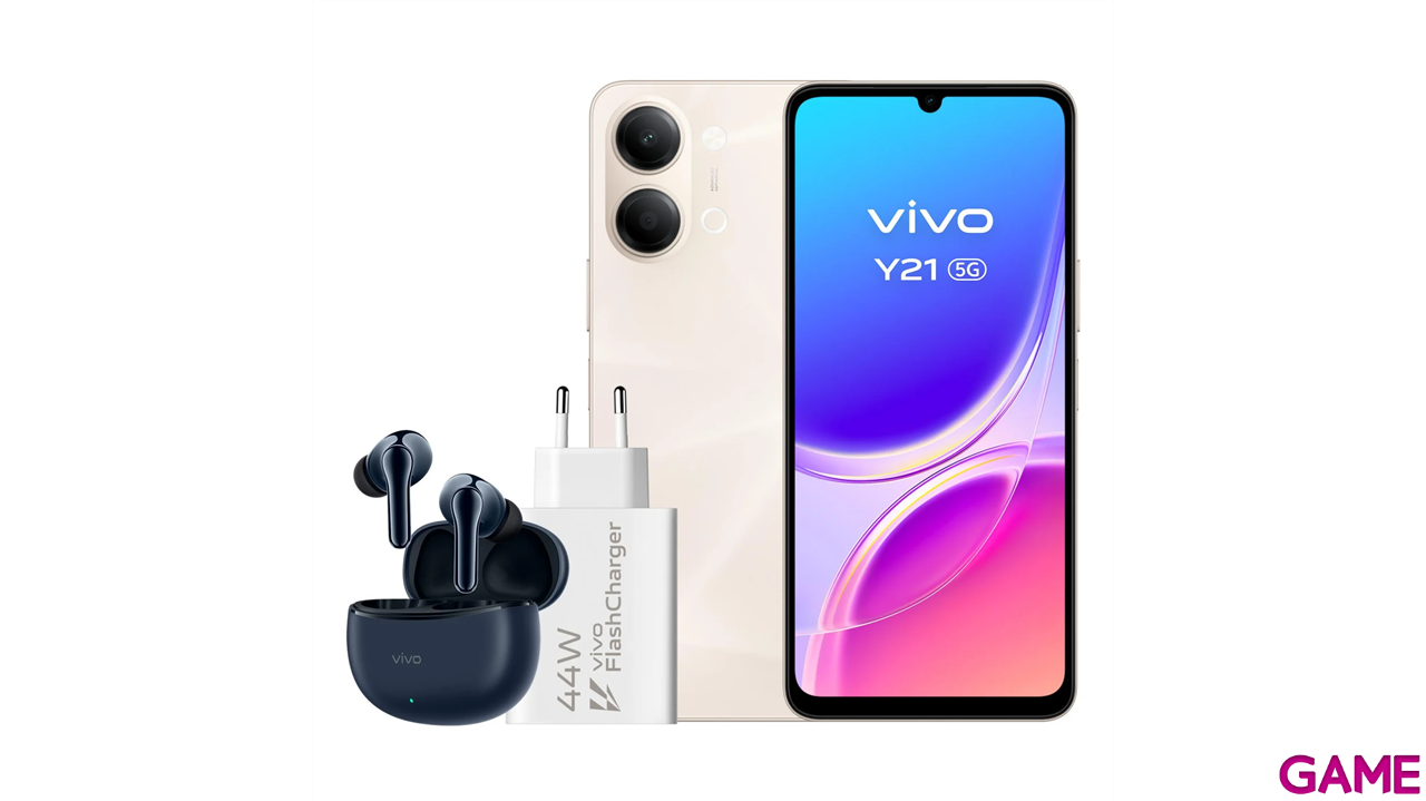 VIVO Y21 Bundle 4/256Gb + Auriculares + Cargador 44w Oro-2