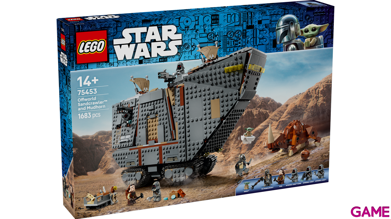 LEGO Star Wars Reptador de las Arenas del Exterior y Mudhorn 75453-3