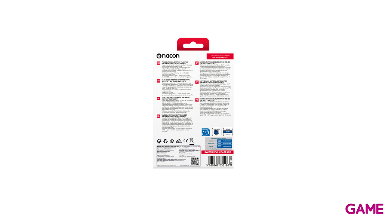 Pack 2 Baterías Externas para Joy-Con 2-15