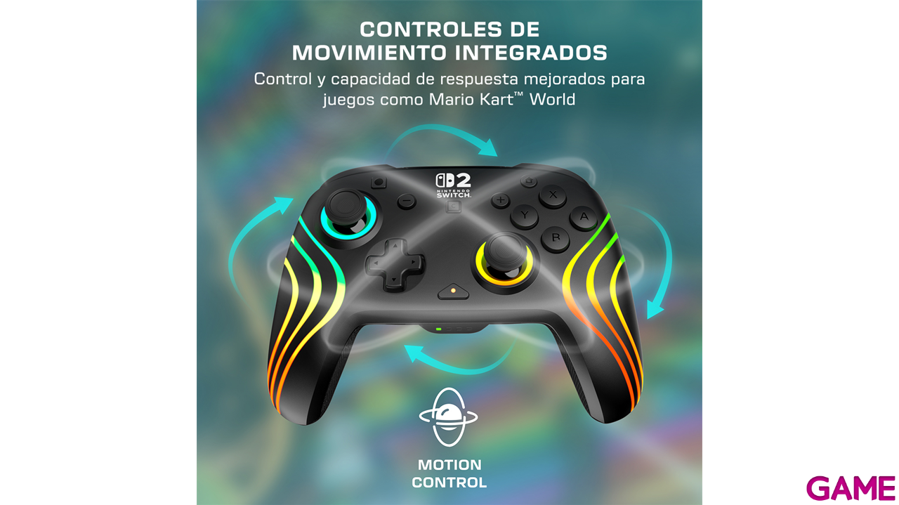 Mando RGB Wireless Turtle Beach Afterglow Negro - Switch 1 y 2-1