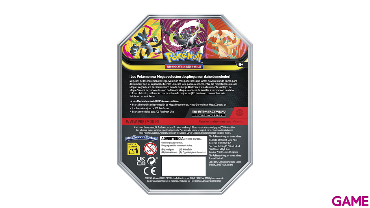 Lata de sobres Megapotencia - Megaevolución - Pokérmon TGC (surtido)-1