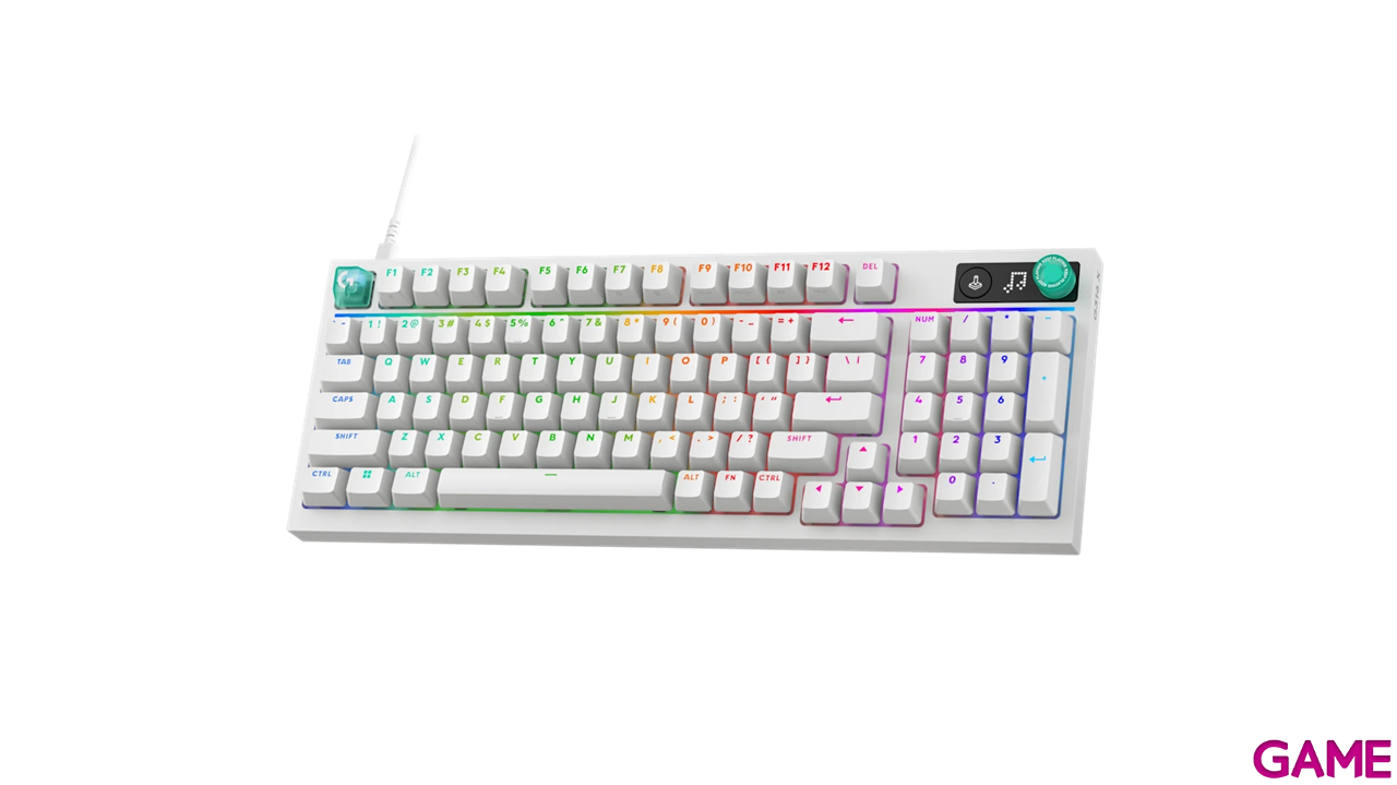 Logitech G316 X 98 White Spanish Layout - Teclado Gaming-0