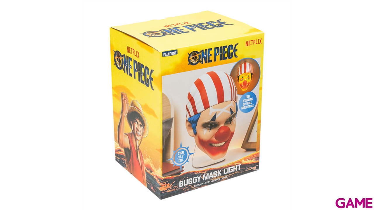 Lámpara One Piece Buggy Mask de 19 cm-9