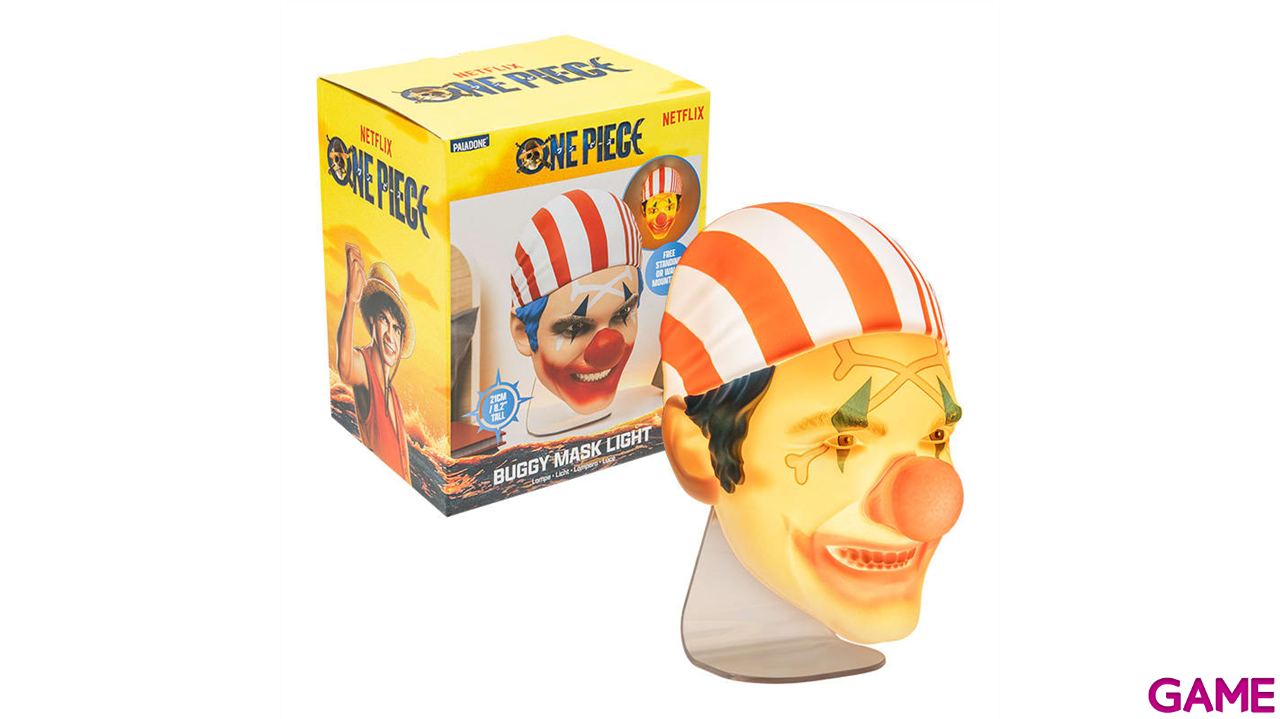 Lámpara One Piece Buggy Mask de 19 cm-4