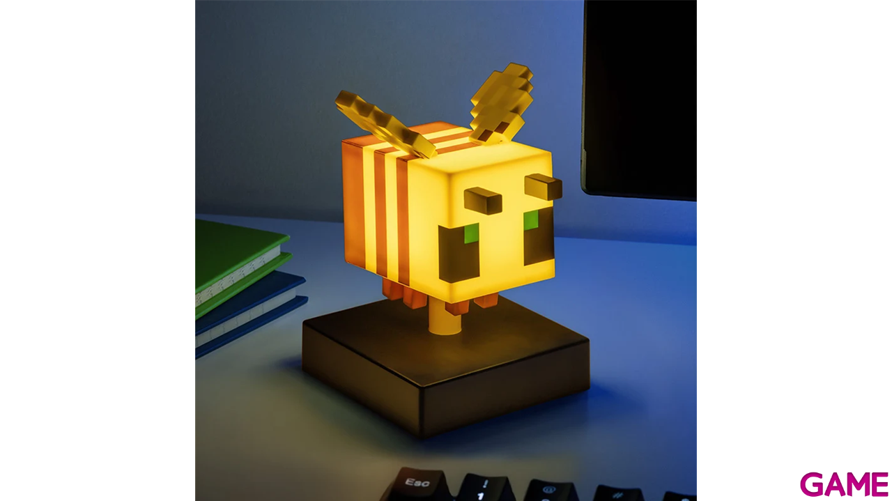 Figura con Luz Minecraft Bee Icon Light de 11 cm-2